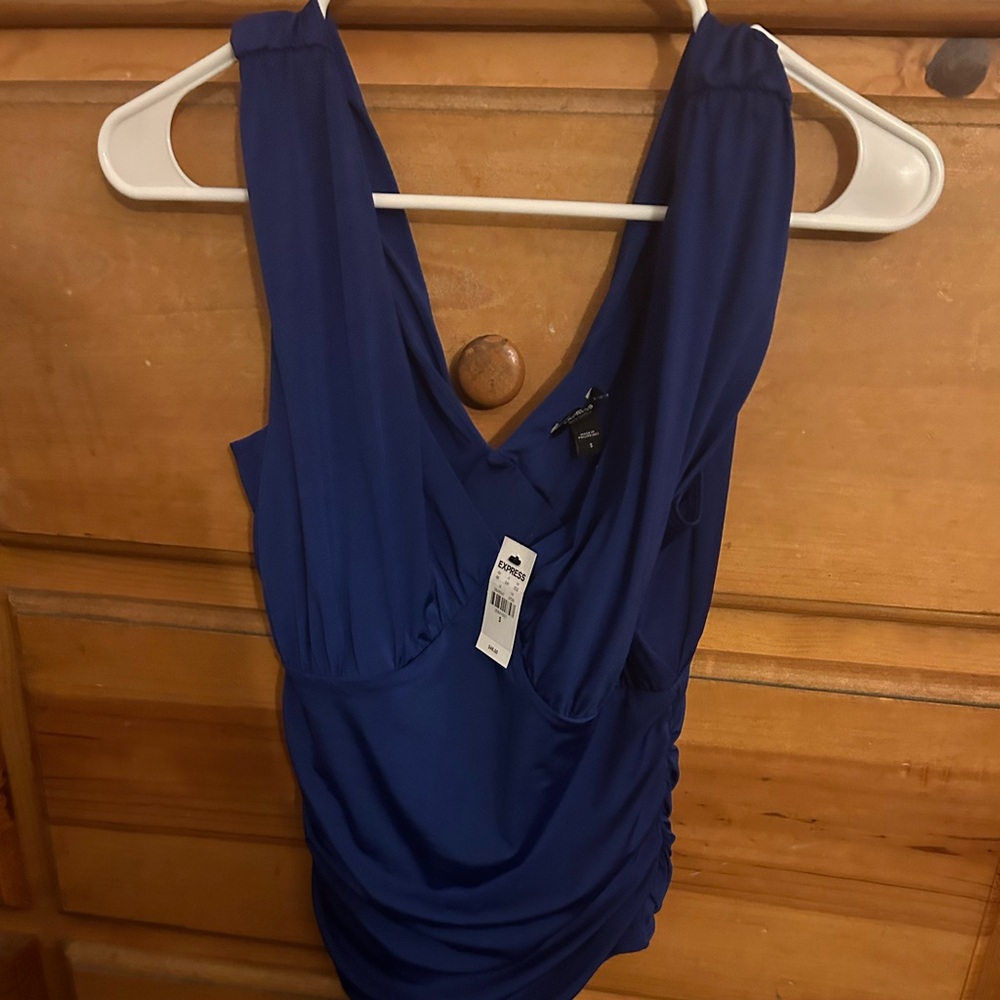 Royal Blue Express bodysuit top size S